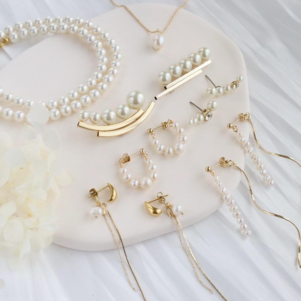 【選べるフォーマル一式セット】ブローチ+ピアス(イヤリング)2点+ネックレス1枚目の画像